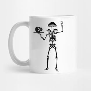 Mushroom Skeleton Skull Trippy Mug